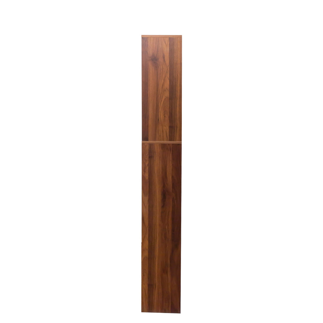70.8" Walnut 4 - Tier Bookshelf with 10 Cube Storage & Cabinet Bookshelf modern furniture Contempo Furniture