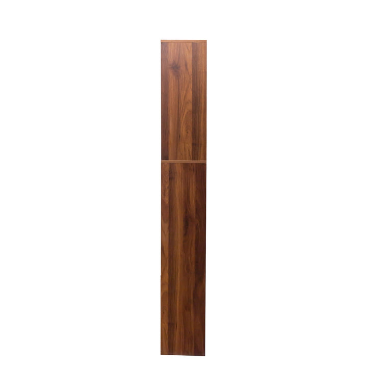 70.8" Walnut 4 - Tier Bookshelf with 10 Cube Storage &amp; Cabinet Bookshelf modern furniture Contempo Furniture