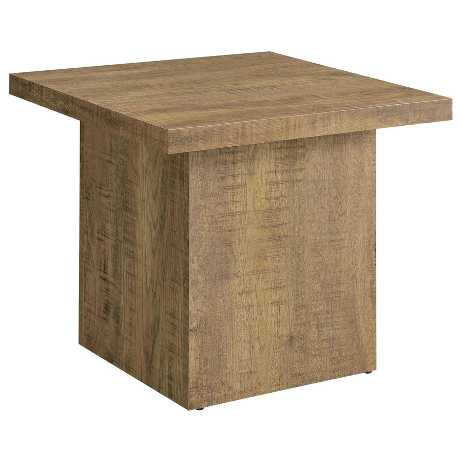 Coaster Furniture 708067 Devar Square Engineered Wood End Table Mango Brown