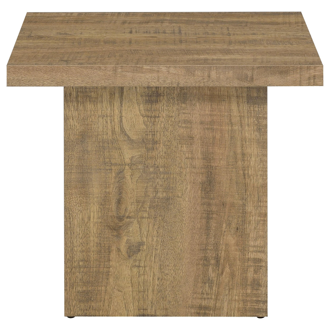 Coaster Furniture 708067 Devar Square Engineered Wood End Table Mango Brown