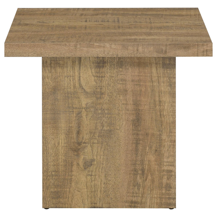 Coaster Furniture 708067 Devar Square Engineered Wood End Table Mango Brown