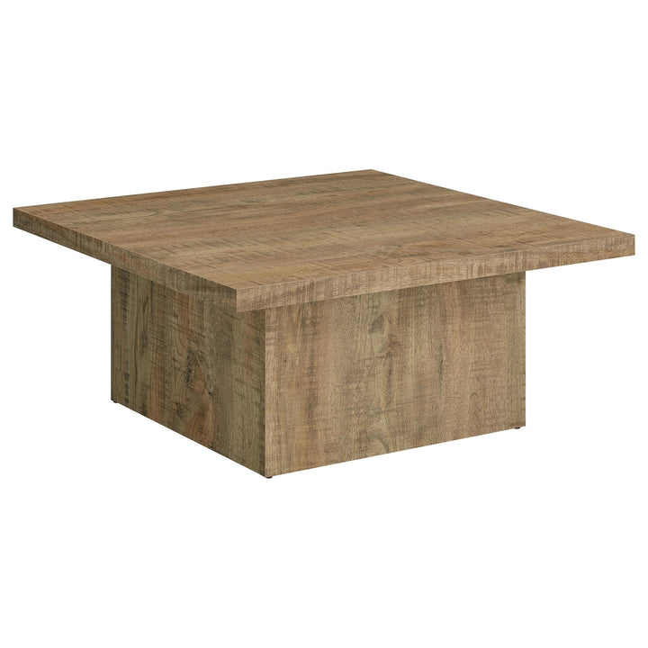 Coaster Furniture 708068 Devar Square Engineered Wood Coffee Table Mango Brown