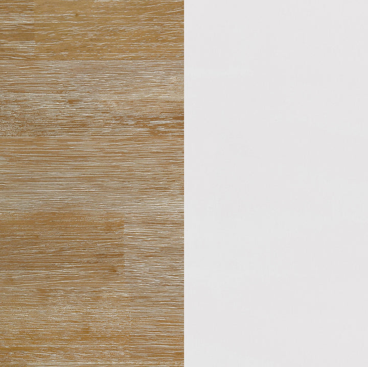 Coaster Furniture 708098 Hollis Square Wood Coffee Table With Shelf Brown and White