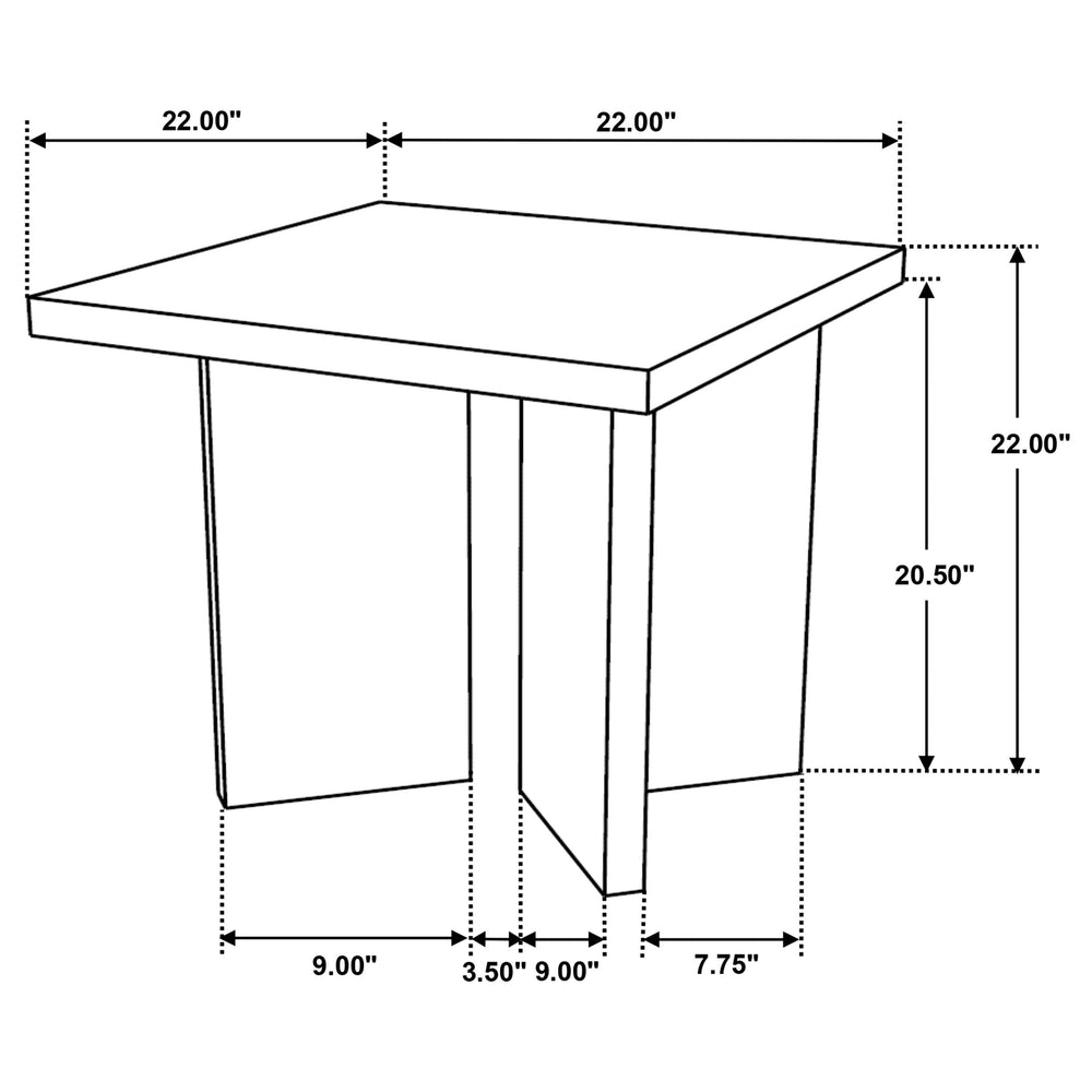 Andando - 2 Piece Coffee And End Table Set - Mango Brown