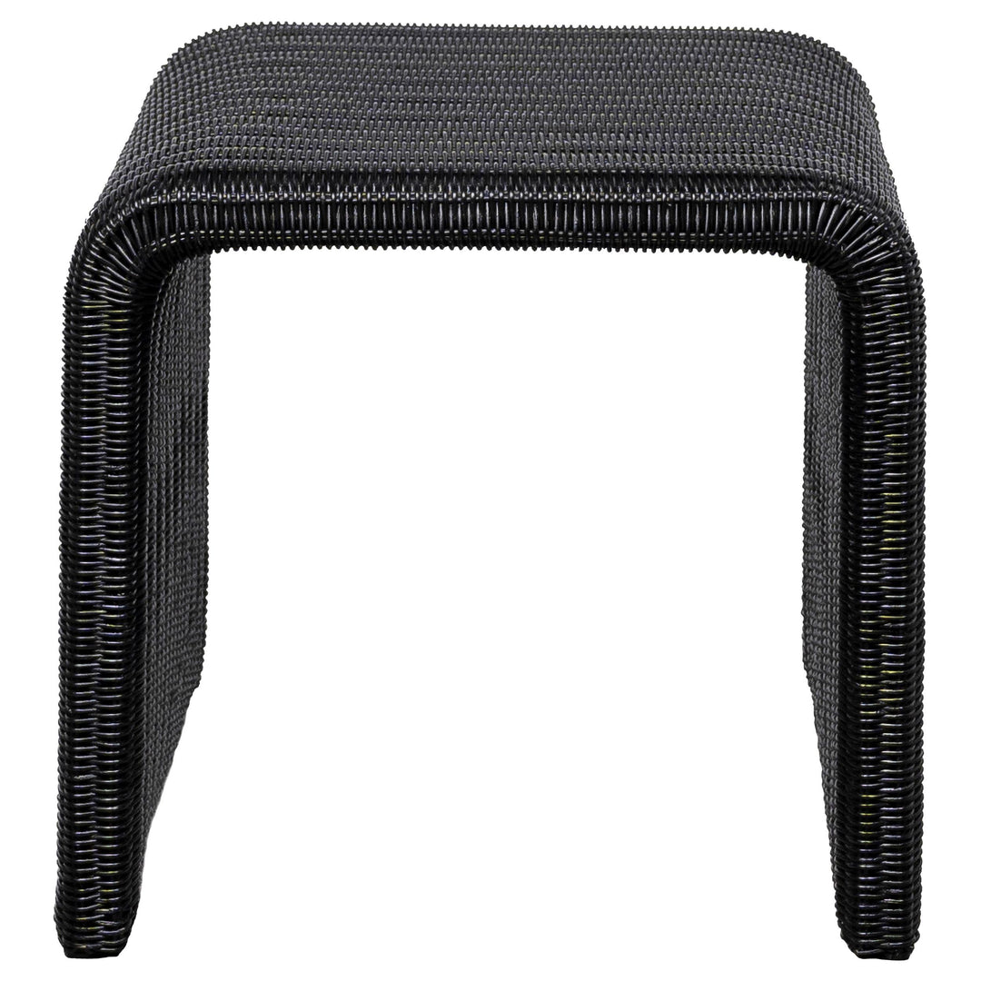 Coaster Furniture 708517 Cahya Woven Rattan Square End Table Black