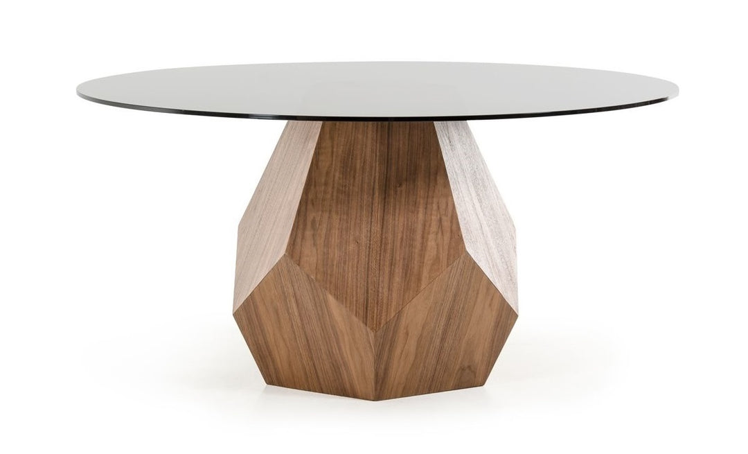 Rackham Mid-Century Walnut Round Dining Table