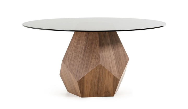 Rackham Mid-Century Walnut Round Dining Table
