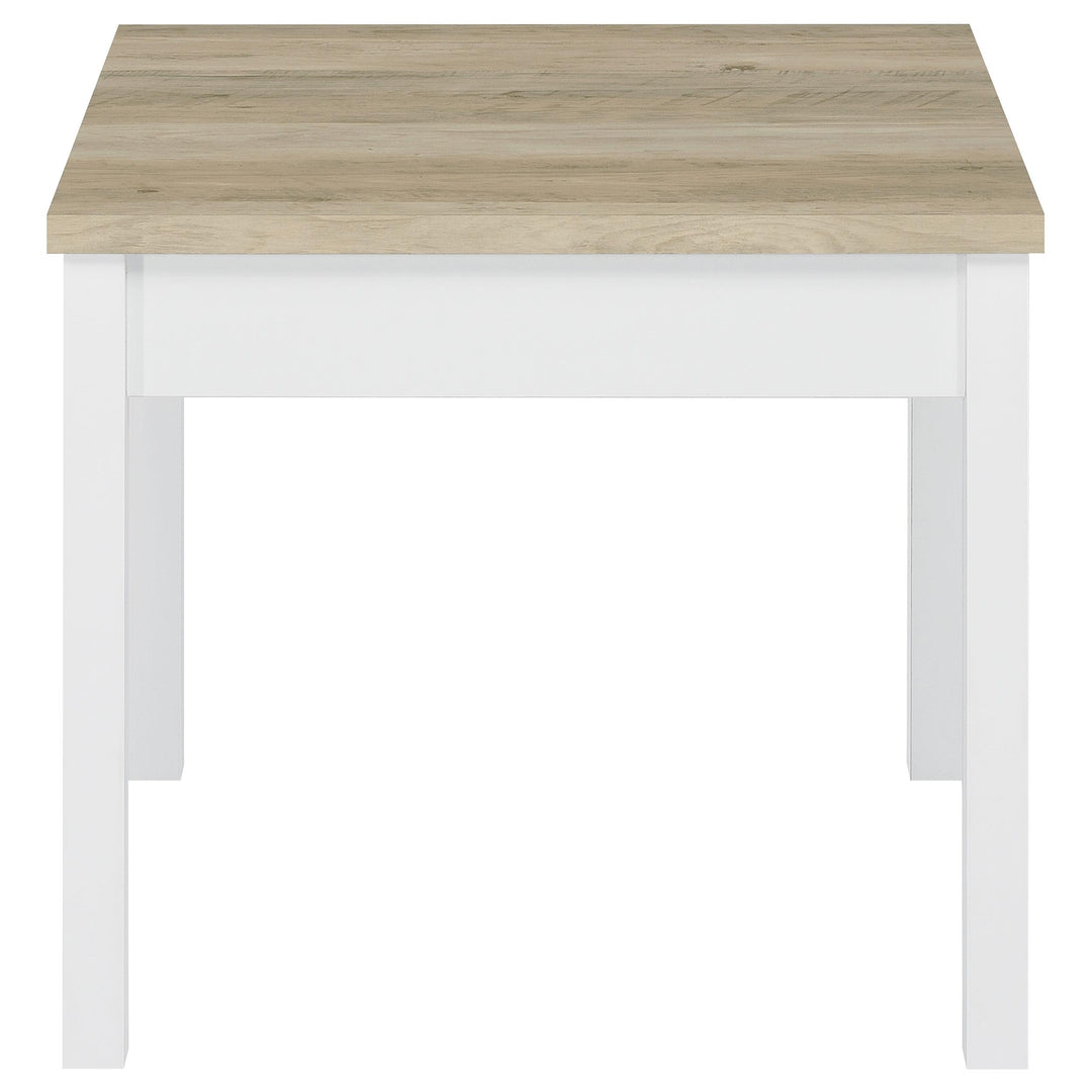 Coaster Furniture 709950 Stacie 3-piece Coffee Table Set Distressed Pine and White