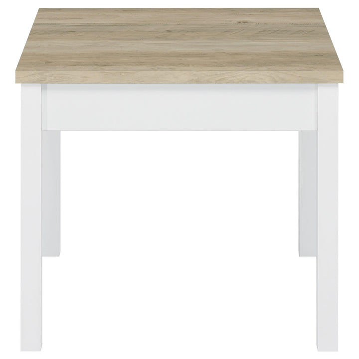 Coaster Furniture 709950 Stacie 3-piece Coffee Table Set Distressed Pine and White