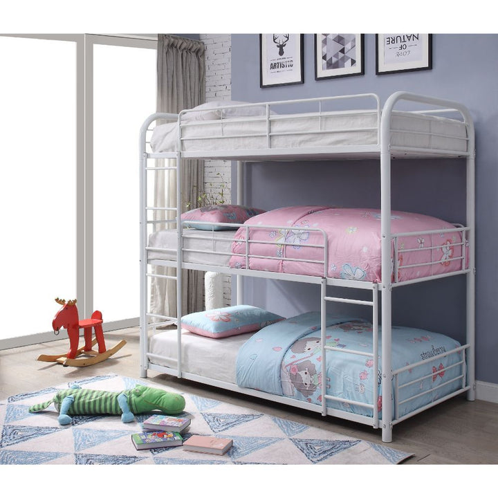 Cairo - Triple Twin Bunk Bed - White