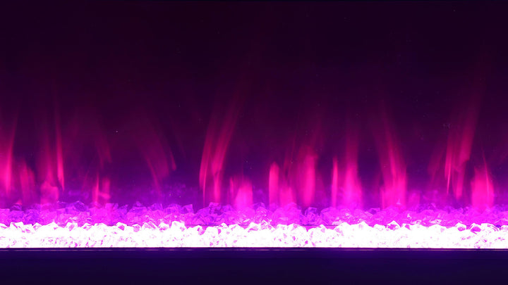 Coaster Furniture 710022 Vallerie 71" TV Stand with Visual Flame Box Black