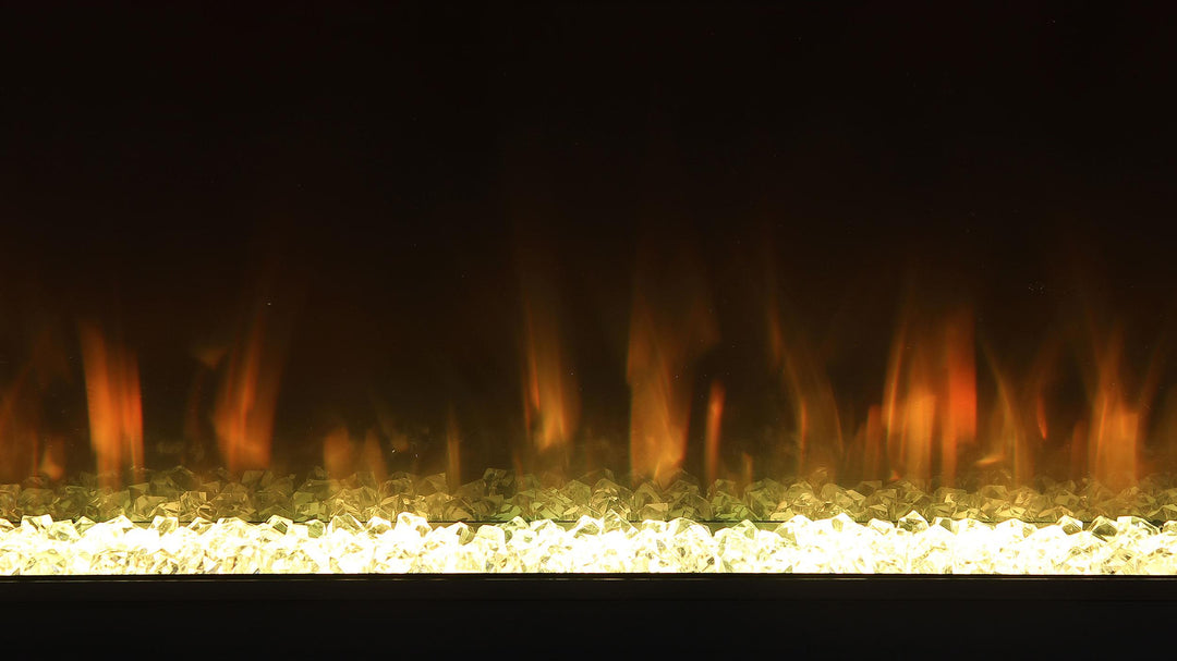 Coaster Furniture 710022 Vallerie 71" TV Stand with Visual Flame Box Black