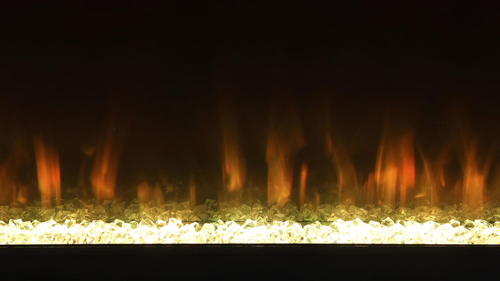 Coaster Furniture 710022 Vallerie 71" TV Stand with Visual Flame Box Black