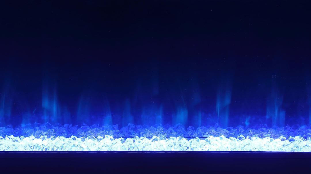 Coaster Furniture 710023 Vallerie 71" TV Stand with Visual Flame Box White