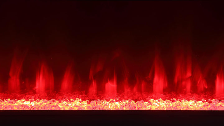 Coaster Furniture 710023 Vallerie 71" TV Stand with Visual Flame Box White