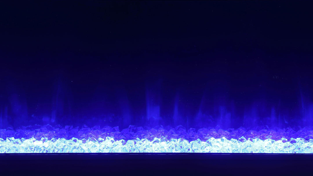 Coaster Furniture 710023 Vallerie 71" TV Stand with Visual Flame Box White