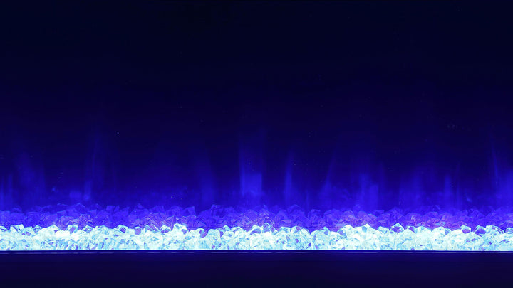 Coaster Furniture 710023 Vallerie 71" TV Stand with Visual Flame Box White