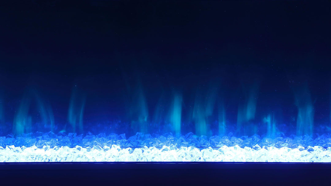 Coaster Furniture 710023 Vallerie 71" TV Stand with Visual Flame Box White