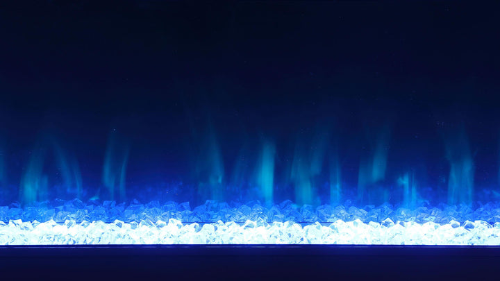 Coaster Furniture 710023 Vallerie 71" TV Stand with Visual Flame Box White