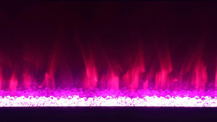 Coaster Furniture 710023 Vallerie 71" TV Stand with Visual Flame Box White