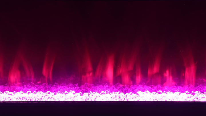 Coaster Furniture 710023 Vallerie 71" TV Stand with Visual Flame Box White