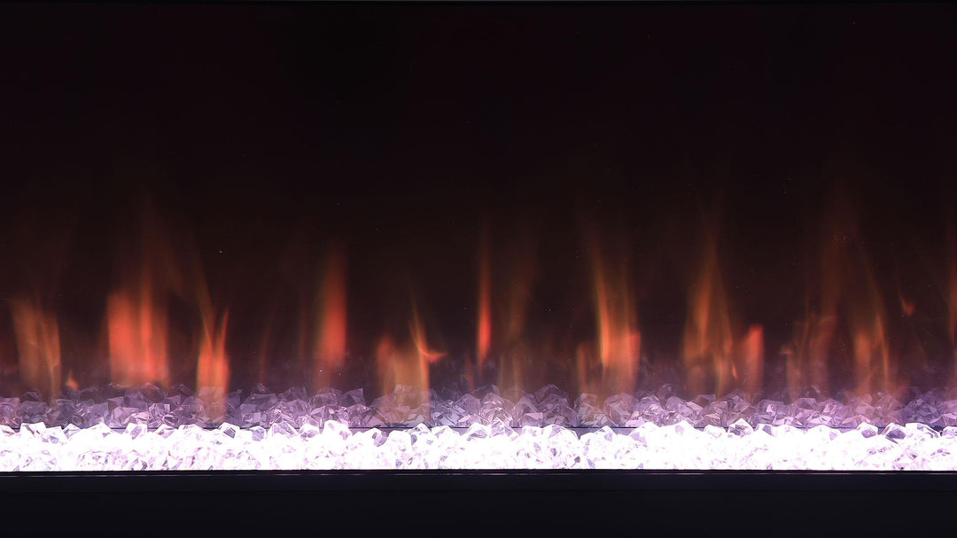 Coaster Furniture 710023 Vallerie 71" TV Stand with Visual Flame Box White