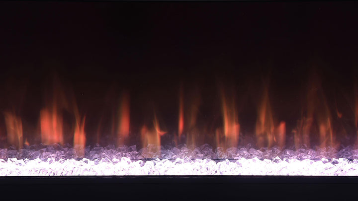 Coaster Furniture 710023 Vallerie 71" TV Stand with Visual Flame Box White