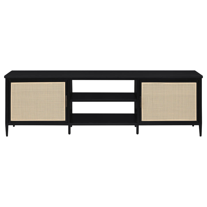 Coaster Furniture 710034 Amherst 2-door 70-inch Metal TV Stand Media Console Black