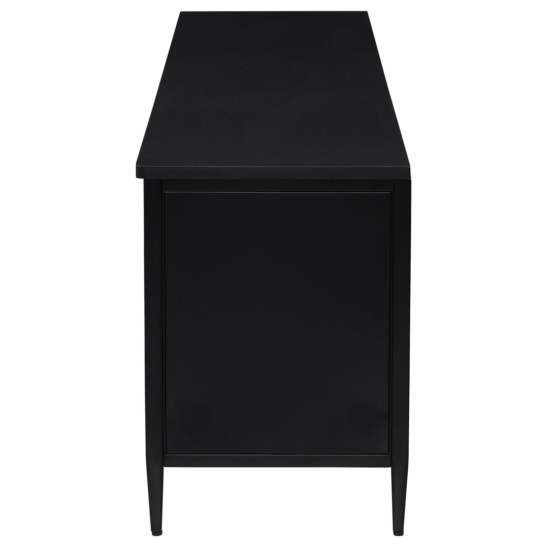 Coaster Furniture 710034 Amherst 2-door 70-inch Metal TV Stand Media Console Black