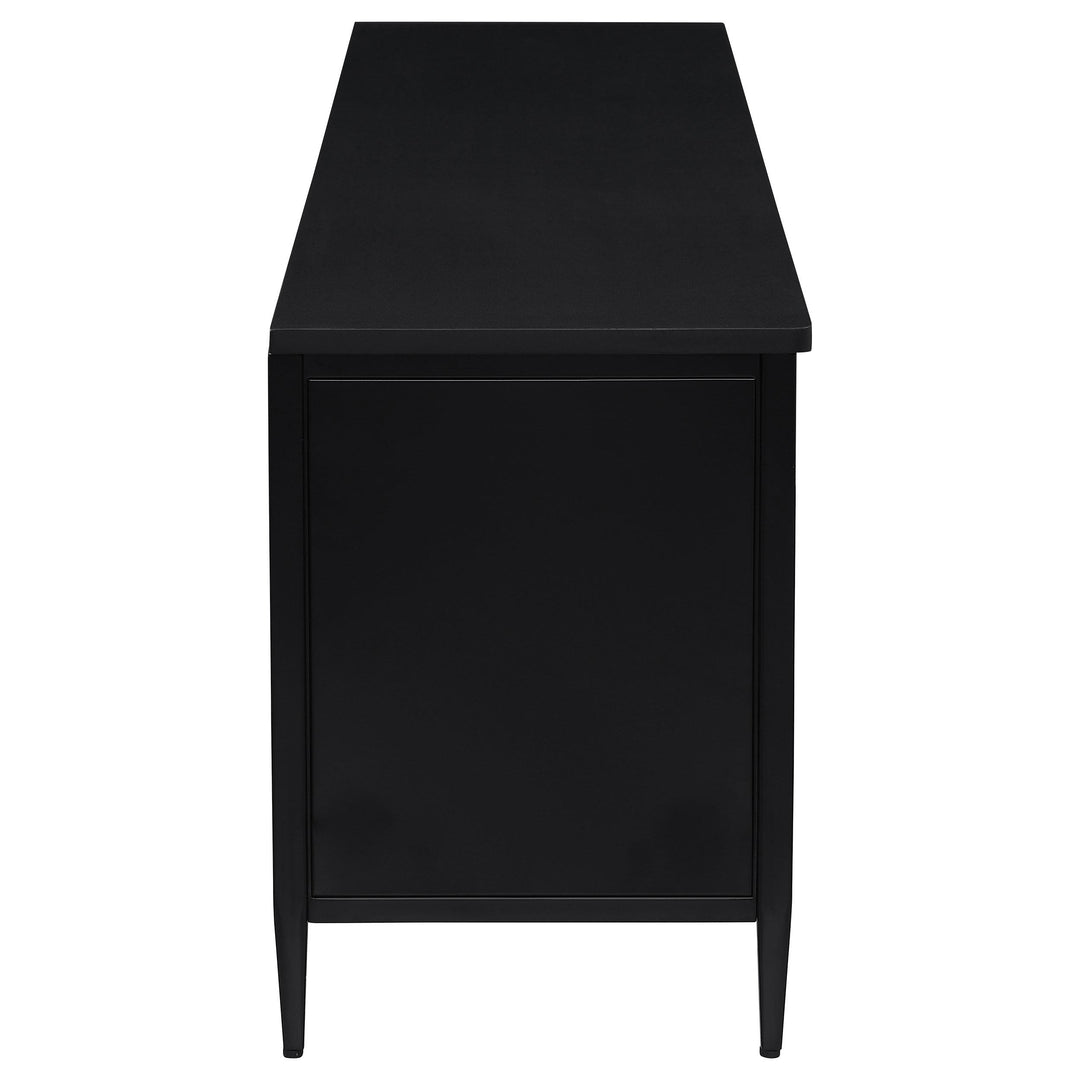 Coaster Furniture 710034 Amherst 2-door 70-inch Metal TV Stand Media Console Black