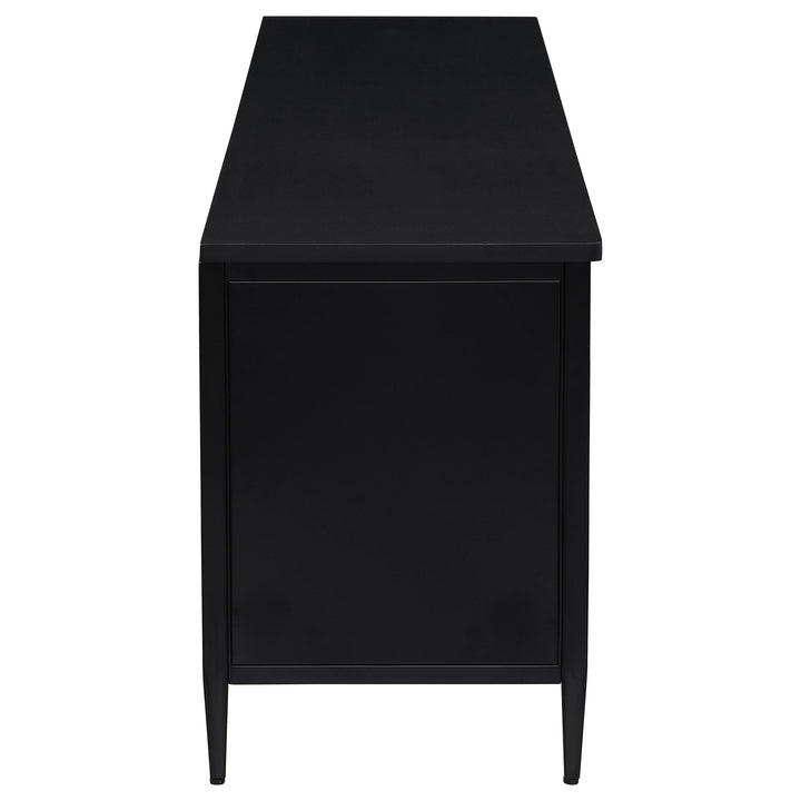 Coaster Furniture 710034 Amherst 2-door 70-inch Metal TV Stand Media Console Black