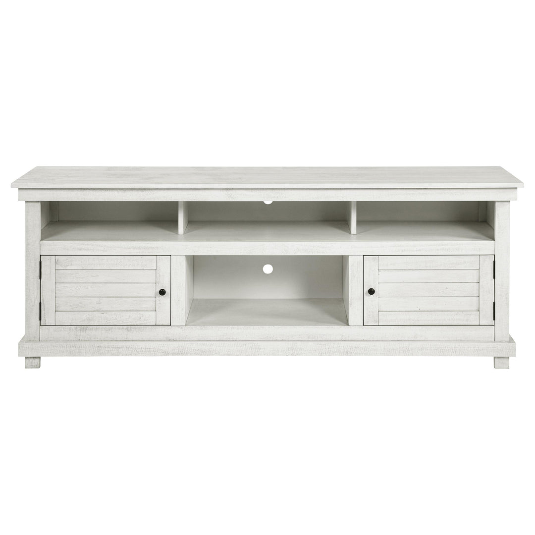 Coaster Furniture 710053 Payne 70-inch TV Stand Media Console Distressed White