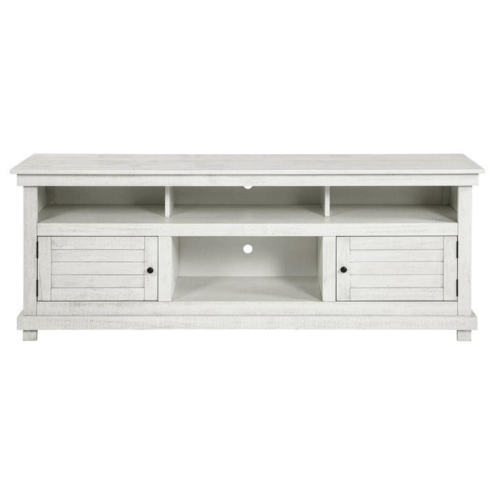 Coaster Furniture 710053 Payne 70-inch TV Stand Media Console Distressed White