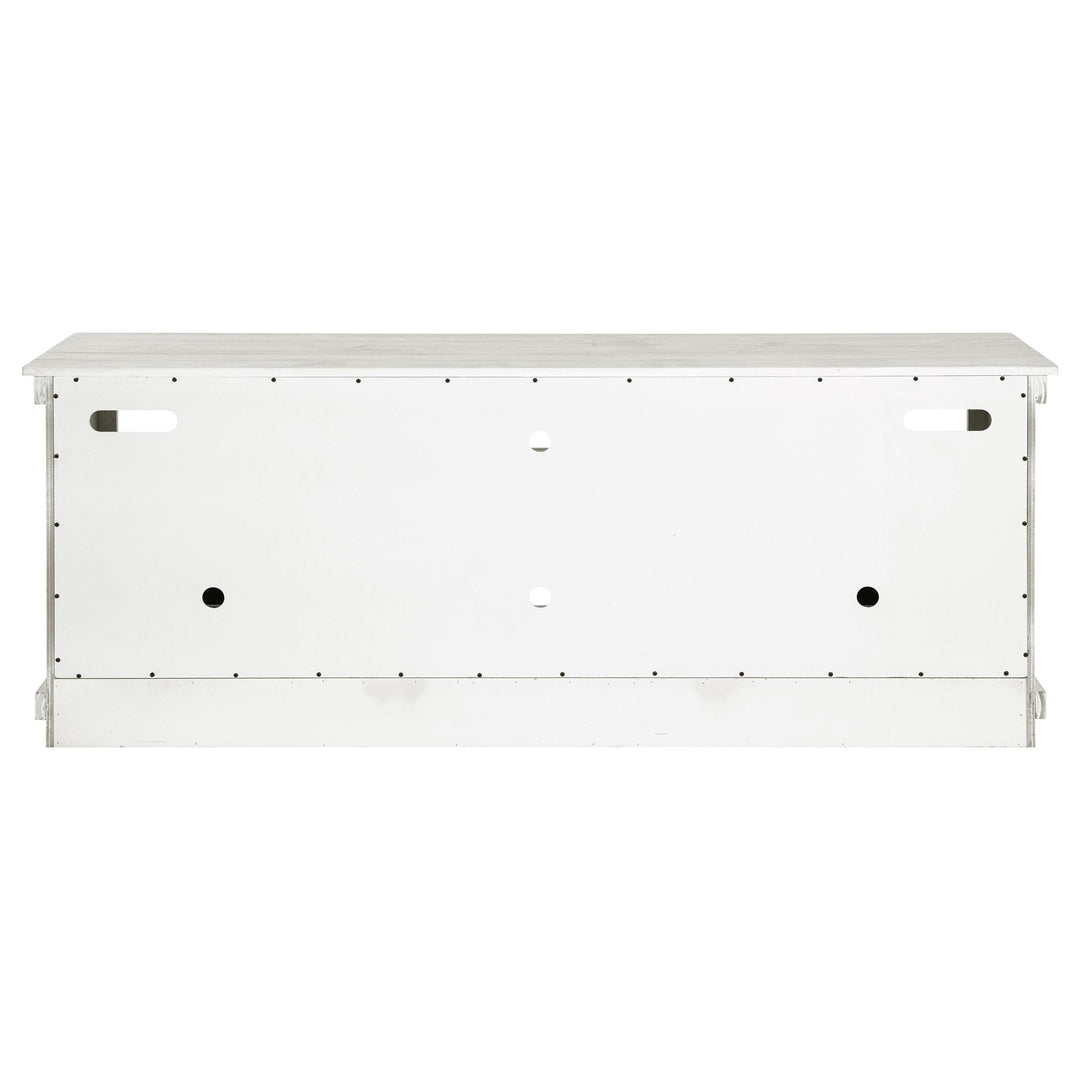 Coaster Furniture 710053 Payne 70-inch TV Stand Media Console Distressed White