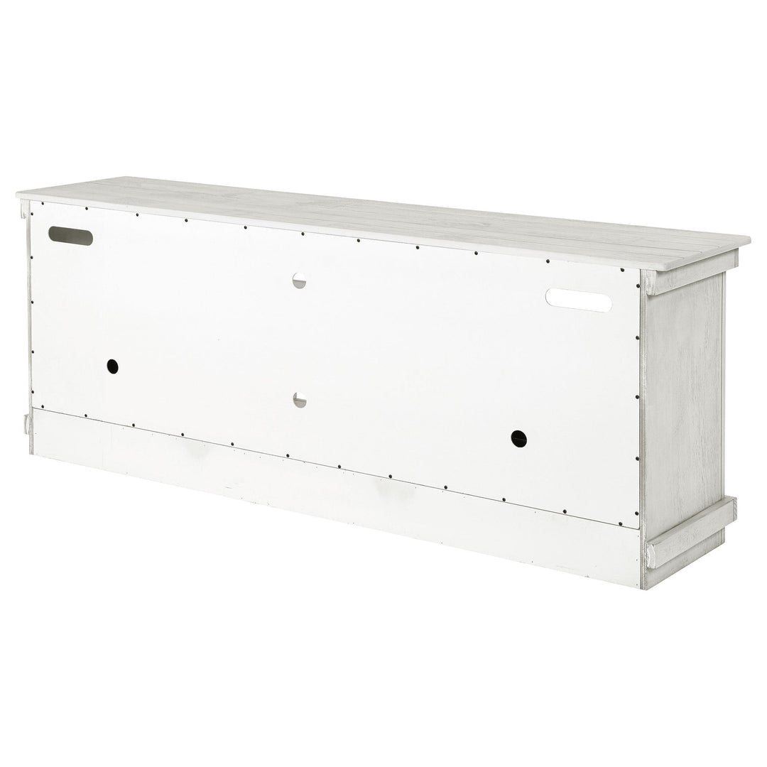 Coaster Furniture 710053 Payne 70-inch TV Stand Media Console Distressed White