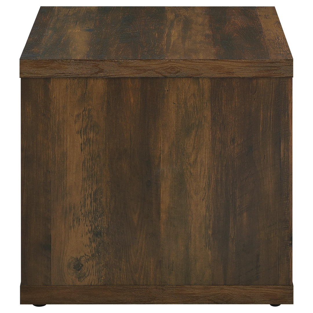 Coaster Furniture 710507 Frisco Square Engineered Wood Side End Table Dark Pine