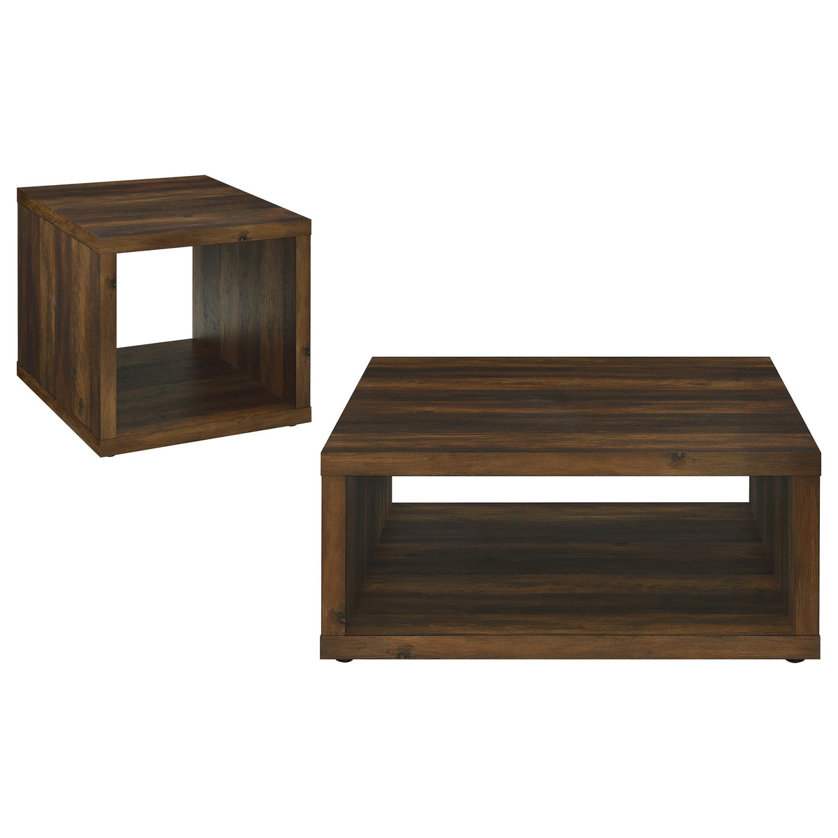 Frisco - 2 Piece Coffee And End Table Set - Dark Pine