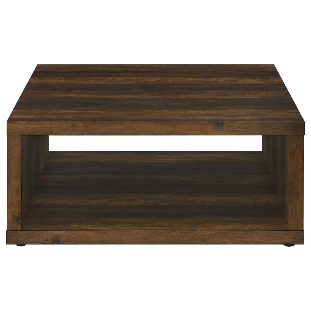 Coaster Furniture 710508 Frisco Square Engineered Wood Coffee Table Dark Pine