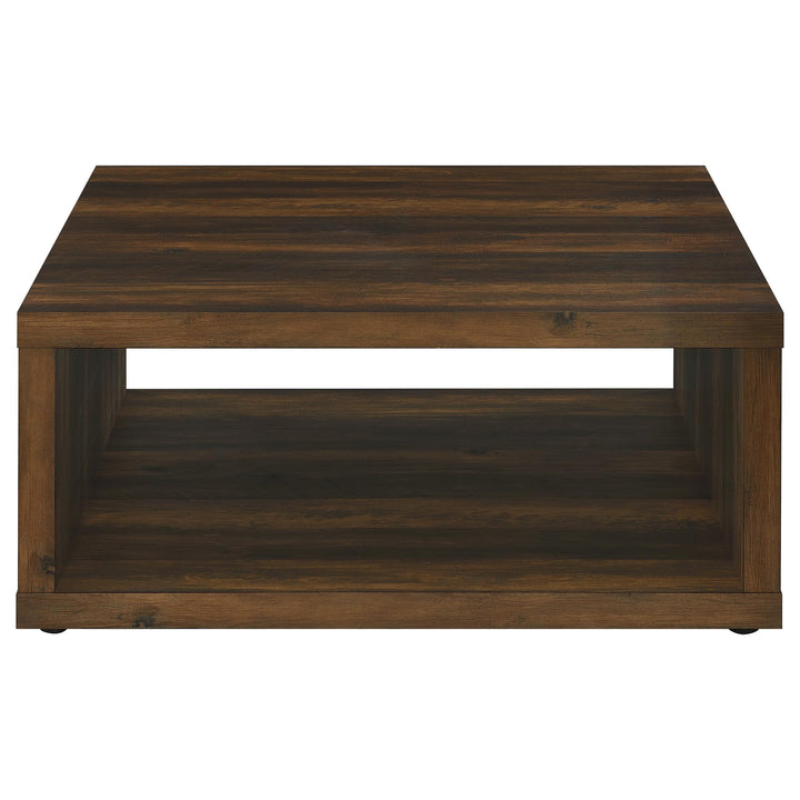 Coaster Furniture 710508 Frisco Square Engineered Wood Coffee Table Dark Pine