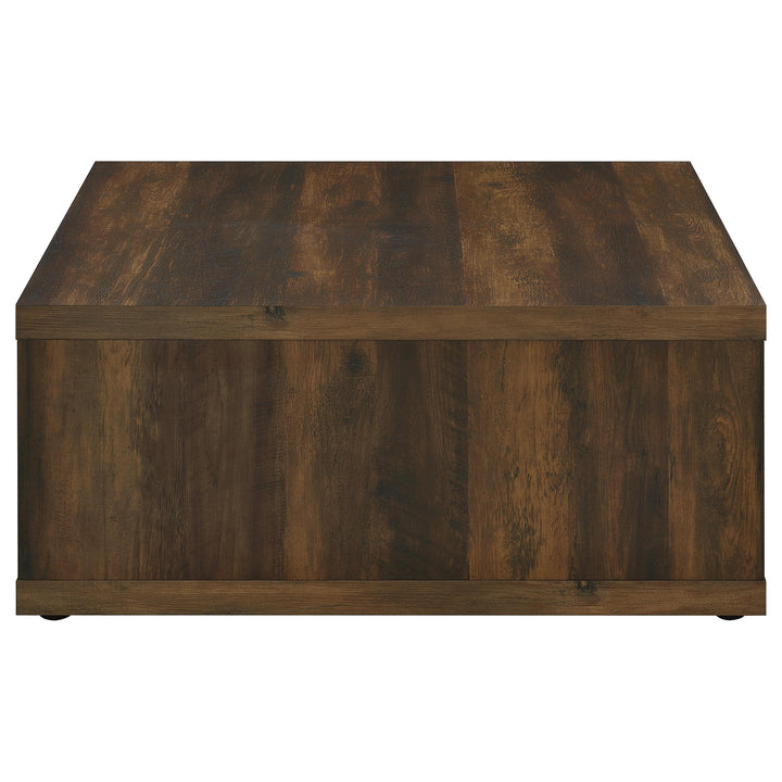 Coaster Furniture 710508 Frisco Square Engineered Wood Coffee Table Dark Pine