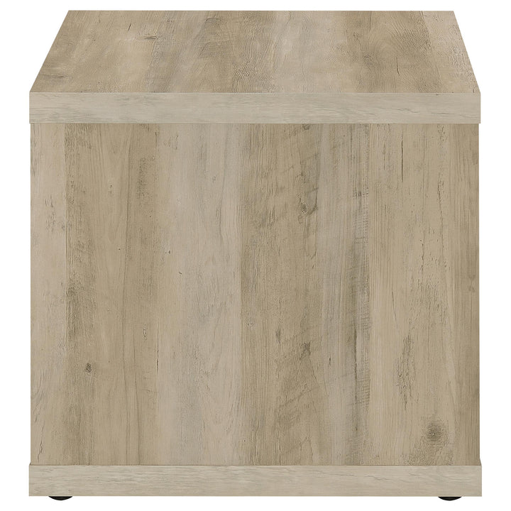 Coaster Furniture 710517 Frisco Square Engineered Wood Side End Table Distressed Pine