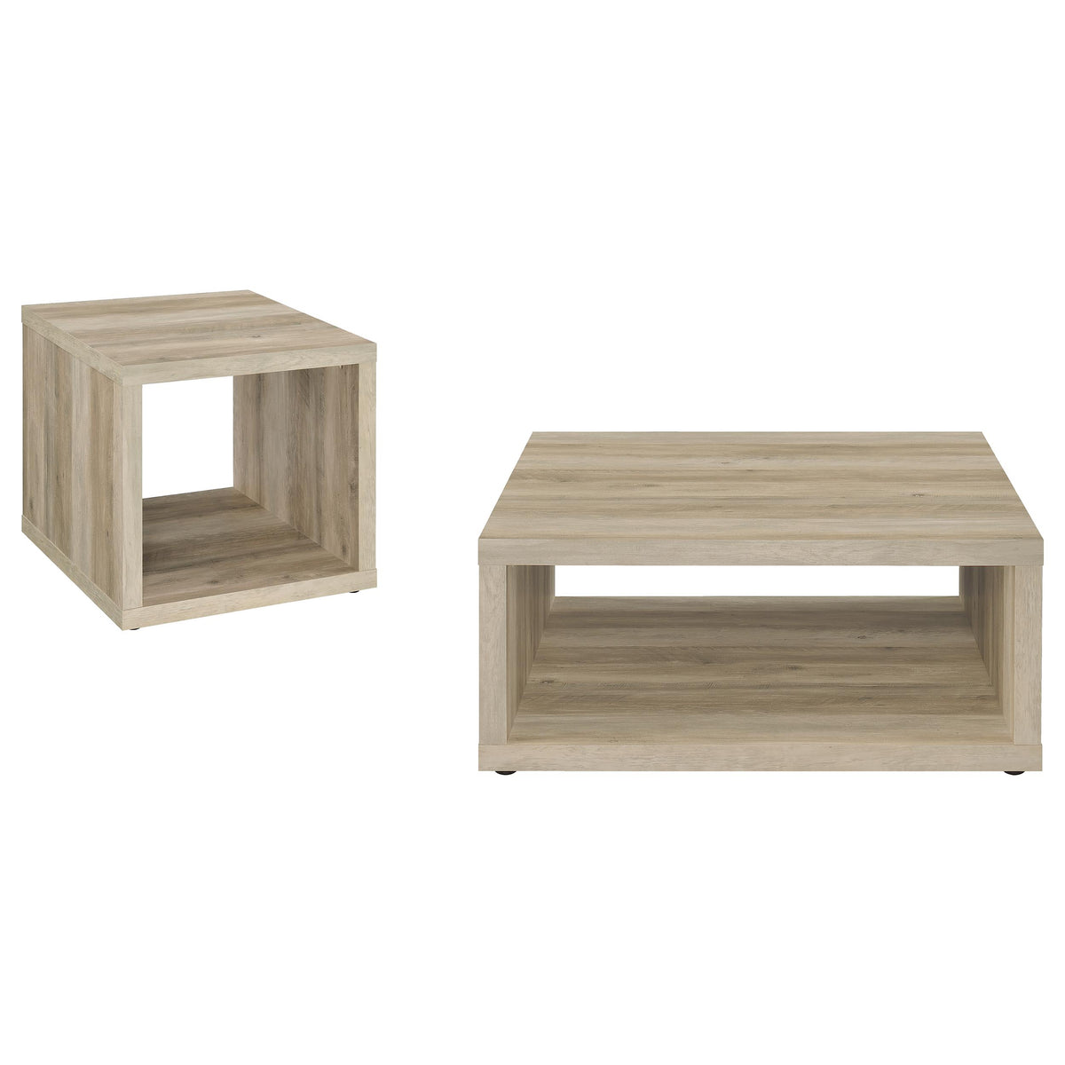Frisco - 2 Piece Coffee And End Table Set - Distressed Pine