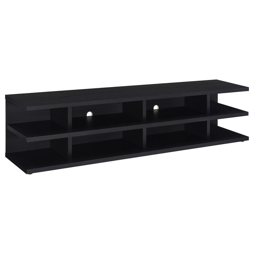Coaster Furniture 710533 Cartmill 78-inch 2-tier TV Stand Media Console Black
