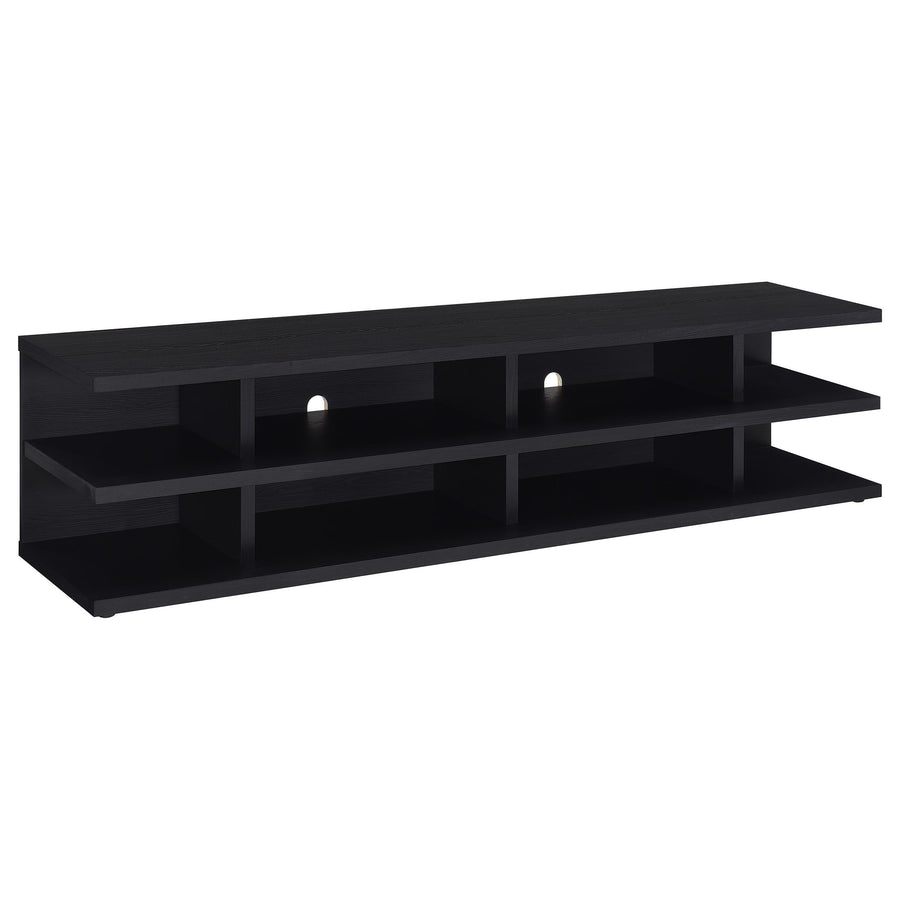 Coaster Furniture 710533 Cartmill 78-inch 2-tier TV Stand Media Console Black