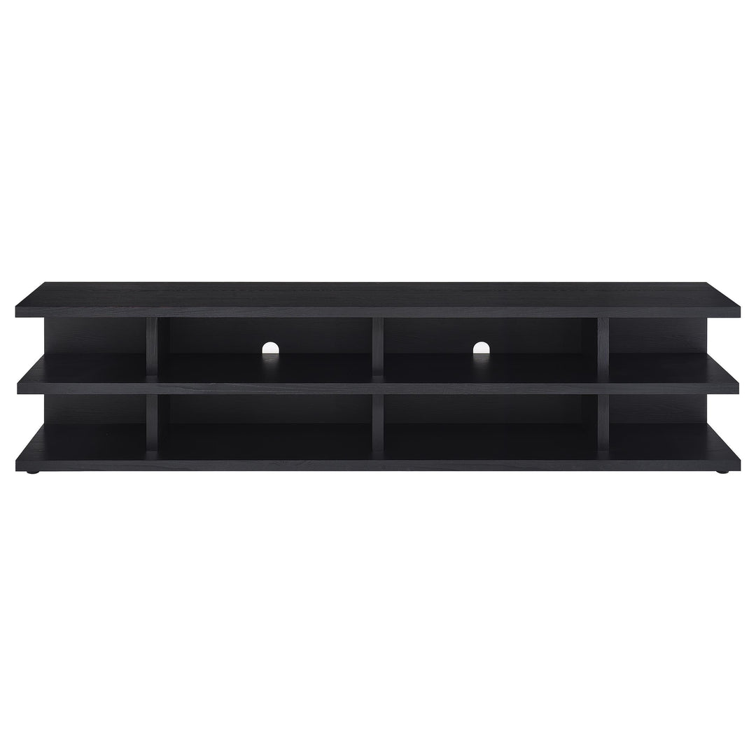 Coaster Furniture 710533 Cartmill 78-inch 2-tier TV Stand Media Console Black