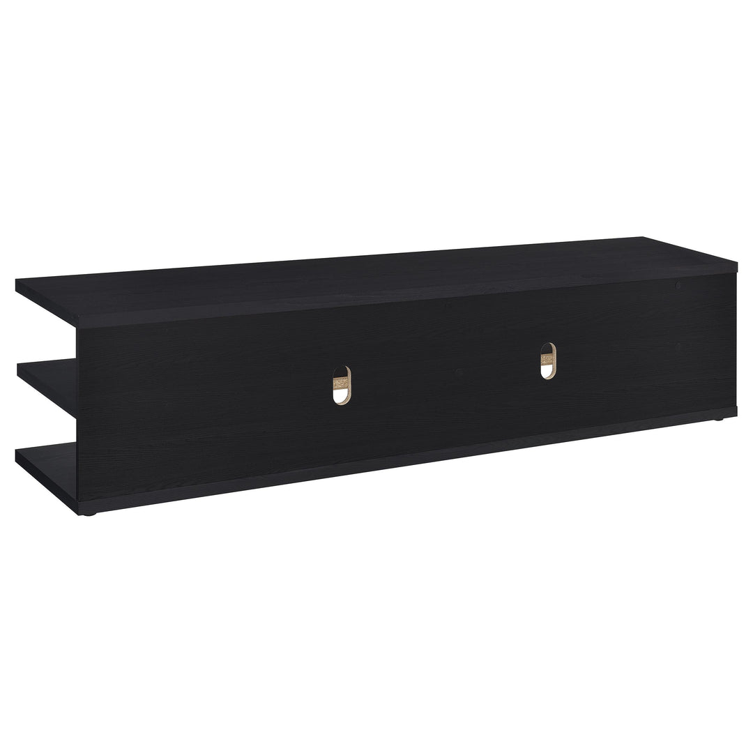 Coaster Furniture 710533 Cartmill 78-inch 2-tier TV Stand Media Console Black