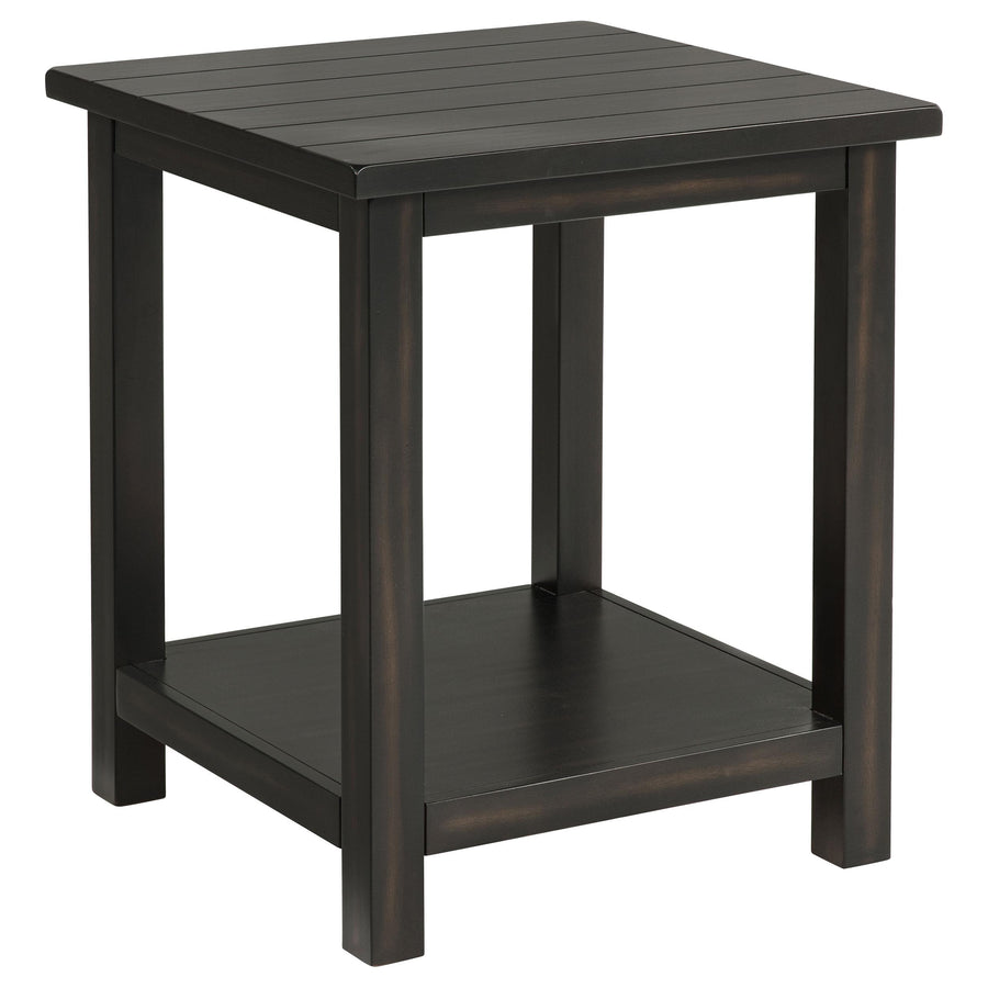 Coaster Furniture 710566 Payne Wood End Table with Shelf Distressed Java