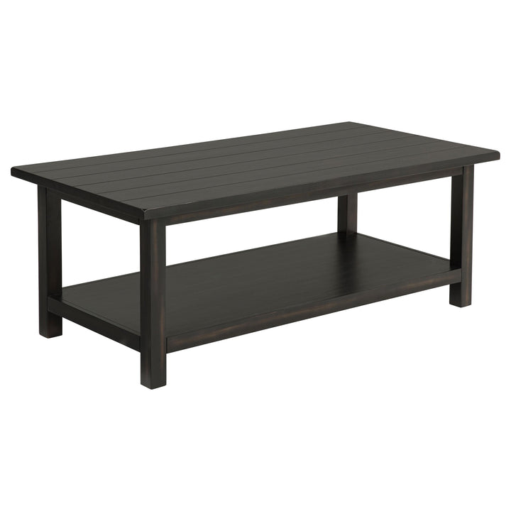 Coaster Furniture 710568 Payne Wood Coffee Table with Shelf Distressed Java