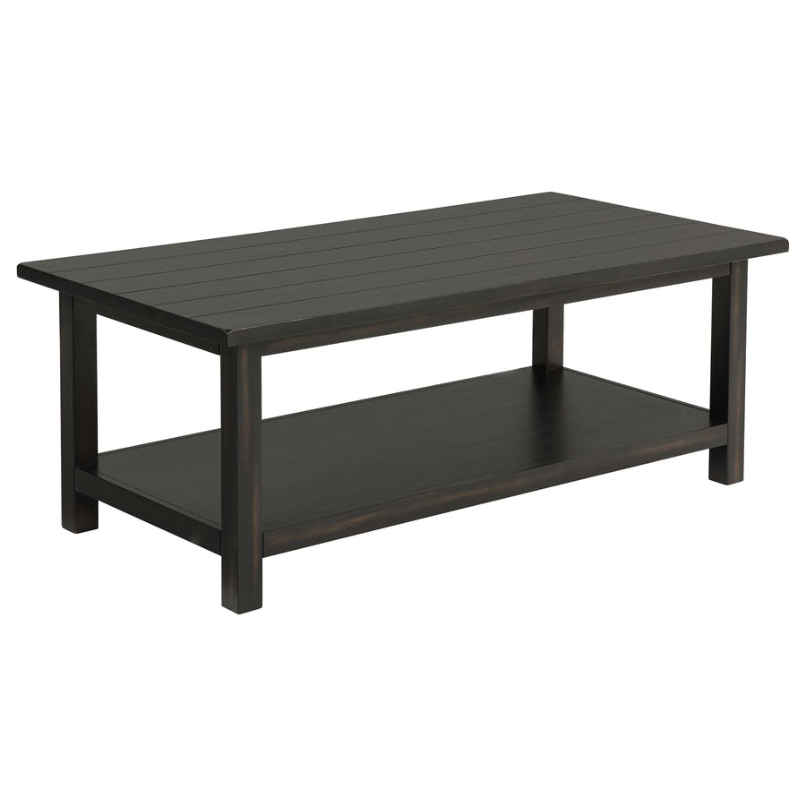 Coaster Furniture 710568 Payne Wood Coffee Table with Shelf Distressed Java