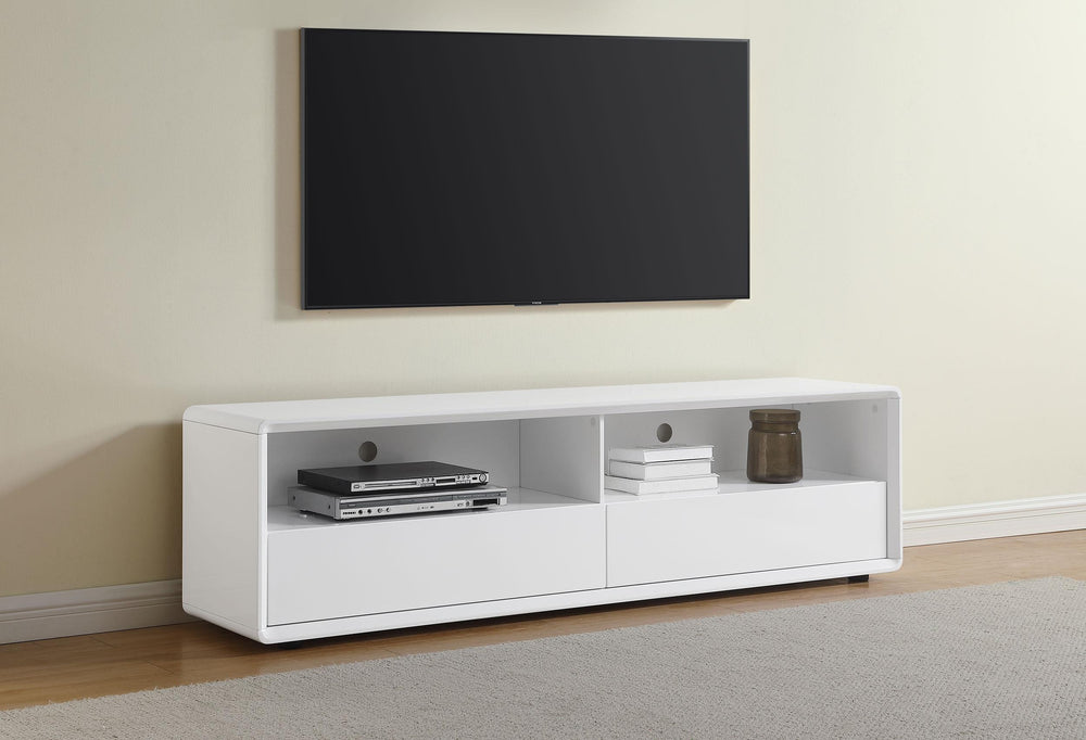 Coaster Furniture 710750 Ellice 71-inch TV Stand Media Console White